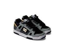 DC Men's Stag Causal Skate Shoe, Grey/Yellow, 10 UK