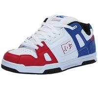 DC Men's Stag Causal Skate Shoe, Red/White/Blue, 7 UK