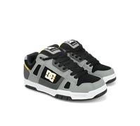 DC Men's Stag Causal Skate Shoe, Grey/Yellow, 9 UK