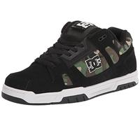 DC Men's Stag Skate Shoe, Black/Camo, 12 UK