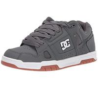 DC Men's Stag Skate Shoe, Grey/Gum, 8 UK
