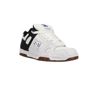(9.5) DC Shoes Stag Mens Skate Trainers in White Black