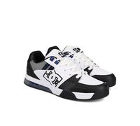 DC Men's Versatile Skate Shoe, White/Black/Blue, 8 UK