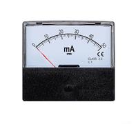 DC Milliammeter DH-670, Rectangular Ampere Needle Panel Meter Gauge Amperemeter Analogue Current Meter 0-500mA(DC 50MA)