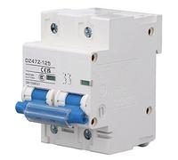 DC Miniature Circuit Breaker 2P 10KA High Current Isolation 600V Air Switch for Solar PV System Panels Grid ABS Flame Retardant (D125)