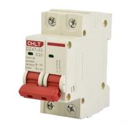 DC Miniature Circuit Breaker 2P 500V for Solar PV System - Type C MCB 10A 16A 20A 32A 40A 63A DIN Rail Mount Short Circuit Protection(2P 20A)