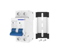DC Miniature Circuit Breaker 2Pole 10A 16A 20A 25A 32A 40A 50A 63A 500V Thermal Magnetic Trip Din Rail Mount Switch(20A)