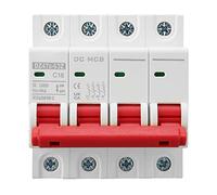 DC Miniature Circuit Breaker 4P Solar PV System 16A DIN Rail Mount 6000A Segmented Capacity DC1000V DZ47s 63Z C16 for Solar Photovoltaic Systems and DC Power Applications