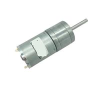 DC Motor 12V Gear Motor Extension Shaft 25MM Geared Motor 6V Slow Speed Reduction Gearbox Engine 25GA370(Package B,26rpm)