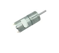 DC Motor 12V Gear Motor Extension Shaft 25MM Geared Motor 6V Slow Speed Reduction Gearbox Engine 25GA370(Package J,26RPM_12V)
