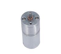 DC Motor 25GA-370 High Torque Gear Box D C6V/12V/24V Output Cylinder Electric Speed Reduce Geared 12/16/26/35/60/130/280/620/1360RPM : 77, Voltage 6V)(6v,1360)