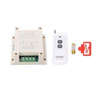 DC Motor Control Module, Reversible Motor Controller with Remote, 10A Forward Reverse Switch for DC12-24V Motors, LED Lights, Garage Doors, Includes Remote Control Battery