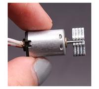DC Motor DC 5V-6V N20 Super Strong Vibration Power DIY DC Motor with Eccentric Wheel Precious Metal Brush Miniature Vibrating Motor : 2pcs)