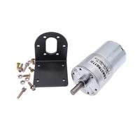 Dc Motor,DC Geared Motor DC Motor GA37RG With Holder High Torque Electric Gear 12V 24V Mounting Bracket(150rpm,12V with bracket)