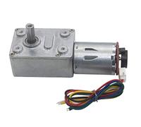 DC Motor, Gear Motor Encoder Reduction Motor High Torque DC 6V 12V 24V Worm Geared(18 RPM,12V)