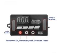 DC Motor Speed Controller 10A High Current Adjustable Regulator for Industrial Applications, 8V-55V Input, Digital Display, Compact 64mm*35mm*19mm