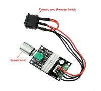 DC Motor Speed Controller 6-28V 3A Adjustable Speed Regulator with Forward/Reverse Switch for Industrial Automation, Conveyor Belts & Lab Equip(2 Pack)