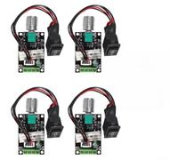 DC Motor Speed Controller 6-28V 3A Adjustable Speed Regulator with Forward/Reverse Switch for Industrial Automation, Conveyor Belts & Lab Equip(4 Pack)