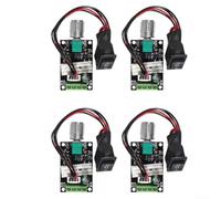 DC Motor Speed Controller, 6-28V 3A With Forward Reverse Switch For Industrial Equipment Control(4 Pack)