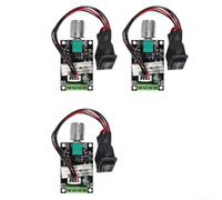 DC Motor Speed Controller 6V 28V 3A with Integrated Switch for Automation and Research Projects (3 Pack)