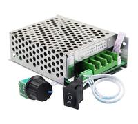 DC Motor Speed Controller, Adjustable 10V-60V 30A PWM Controller, Brushed PWM Motor Regulator with Indicator light and Switch