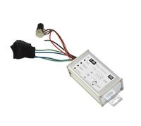 DC Motor Speed Controller Switch 20A with PWM Frequency 25kHz, Adjustable 5%-100% Speed Regulator for 12V 24V 48V 60V Motors, Metal Shell CCM5S Model, 4.14 x 1.97 x 1.3 Inch, Silver