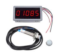 Dc Motor Speed Meter 5 Digit Tachometer With Hall Proximity Switch Sensor For Motor Fan Machine Tool Speed Testing