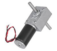 DC Motor with Stainless Steel Output Shaft, Gear Reduction Motor, 8mm Dual Shaft Low Friction Electric Engine for Industrial and Household Applications (DC12V 40RPM)