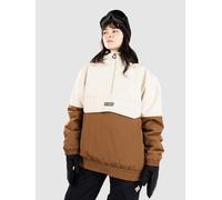 DC Shoes Nexus Reversible 5K Hooded Jacket White Cream Brown - M