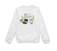 DC Nice Is Overrated Christmas Jumper - White - S
