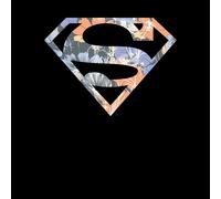 DC Originals Floral Superman Men's T-Shirt - Black - 5XL