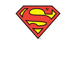 DC Originals Official Superman Shield Men's T-Shirt - White - 5XL