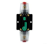 DC Overload Protection Switch Manual Reset Circuit Breaker 10A-100A for Car Safety Device, High Current Inline Fuse Replaceable AGU 12V 24V System(80A)