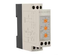 DC Overvoltage And Undervoltage Protection Relay DVRD Series For DC 12V-48V Circuits,Adjustable Trip Delay 0.1-15s,Dual LED Status Indicators,2 NO/NC Contact Sets(DC48V)