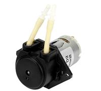 DC Peristaltic Pump, 24V Dosing Pump, Easy Disassembly and Maintenance, on Design for Laboratory Analytic Experiments, Biochemical Analysis, Pharmaceuticals (Black)