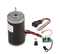 DC Permanent Magnet Motor Low Noise Mini High Speed CW CCW Motor with High Torsion and Pure Copper Coil for DIY Generator Projects and Speed Control Applications (12V8000RPM)