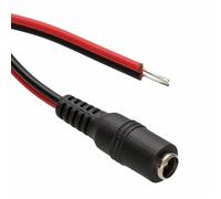 kenable DC PIGTAIL Power Socket 5.5 x 2.1mm To Bare Ends For CCTV Cable 0.3m