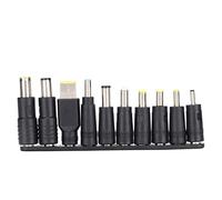 DC Power Adapter Kits, 10Pcs 5.5x2.1mm Laptop Charger Adapters, Portable Notebook Input DC Plug Set, Compact ABS Material, for Dell, for Acer, for Asus, for Hedy