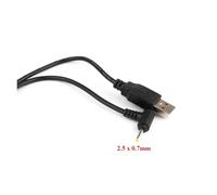 DC Power Adapter p USB Convert To 2.5 * 0.7mm/DC 2507 2.5 X 0.7mm Black L Shape Right Angle Jack With Cord Connector Cable