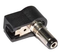 DC Power Adapter Solder Connector 90 Degree Right Angle Angled 2.1mm / 5.5mm Male Plug Jack Coupler Converter Compatible with CCTV Security Camera, IP Camera, DVR Standalone, LED Strip, Monitors
