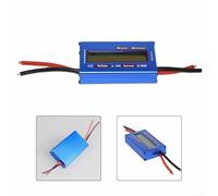 DC Power Analyzer for Solar Panels & Wind Systems - 0-100A 4-60V LCD Digital Ammeter with Watt, Amp-Hour, and Watt-Hour Measurement, Low 0.001Ω Resistance