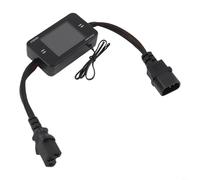 DC Power Meter Battery Load Tester 8-80V 50A High Ammeter Watt Hour Counter Electric Motorcycle Analyzer Solar System Monitor EV Charging Station Tool(3 pins 20A)