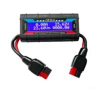 DC Power Meter for battery Monitor 4.8-60V 150A LCD Backlit Voltage Current Watt Meter Ah Analyser for Solar, RC, EV(200A)