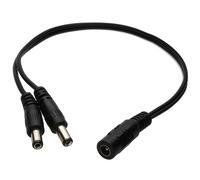 DC Power Splitter 2 way Adapter 2.1mm CCTV 12V PSU to 2 LED/Camera Cable