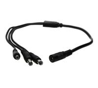 DC Power Splitter 3 way Adapter 2.1mm CCTV 12V PSU to 3 LED/Camera Cable