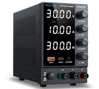 DC Power Supply, Bank Power Supply with Encoder Button, Adjustable Power Supply with 5V 3.6A USB and Type C Fast Charge, Power Supply