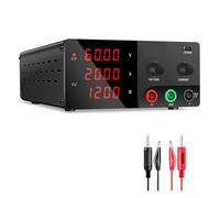 DC Power Supply Variable, 15V-200V Lab Bench Power Source High Power Stabilized Voltage Regulator With 4-Digit LED Display With Memory Function(30V 20A)