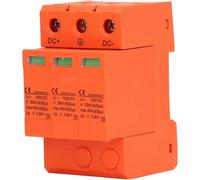 DC Protector 3P, PV Protective Device with Visual Window and Overheat Protection, 40kV 1000V Quick Response SPD for Solar Power Systems for Professional Maintenance, Home DIY Projects, Daily Equipm...