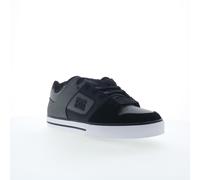 DC Men's Pure Casual Low Top Lace Up Skate Shoe Sneaker, Black/Grey/Grey, 12 UK