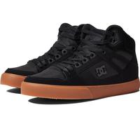 DC Pure High Top Black Gum Mens Leather Skate Trainers